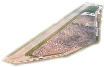 Aerial shot of Bruntingthorpe